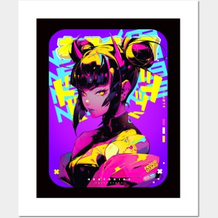 STREET FIGHTER 🟨🟪 JURI HAN - PRINCESS OF NEO SHADOLOO 🟪🟨 ANIME MANGA GAMING - FIGHTING GAME CULTURE Posters and Art